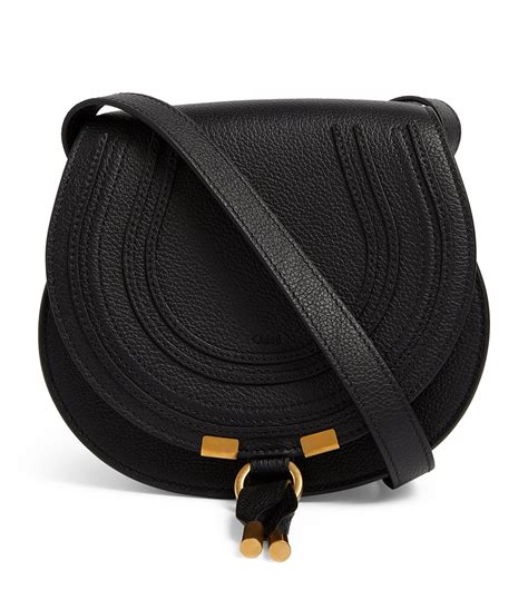 chloe saddle bag black padded|chloé popular round saddle bag.